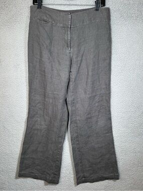 Eileen Fisher 100% Linen Wide Leg Pants Size 6